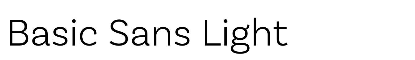 Basic Sans Light